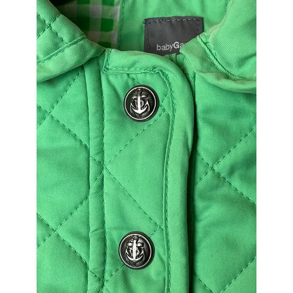 Baby Gap Green Quilted Lightweight Jacket Baby Size 12-18M